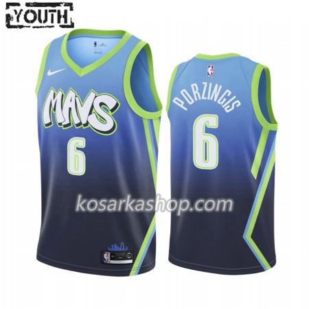 Dres Dallas Mavericks Kristaps Porzingis 6 Nike 2019-20 City Edition Swingman - Dječji
